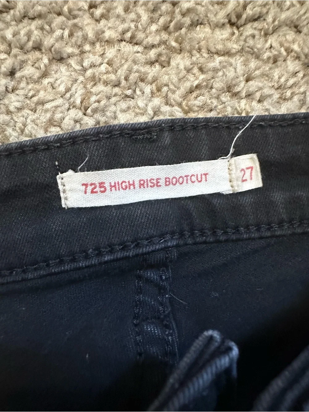 Levi's 725 High Rise Bootcut Denim Jeans Flare